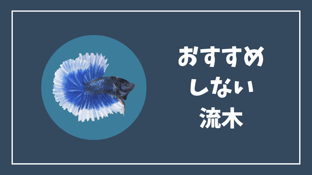 おすすめしない流木