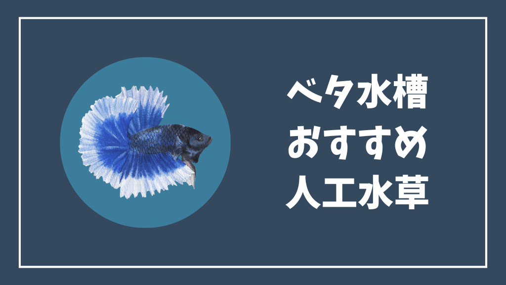 ベタ水槽におすすめの人工水草