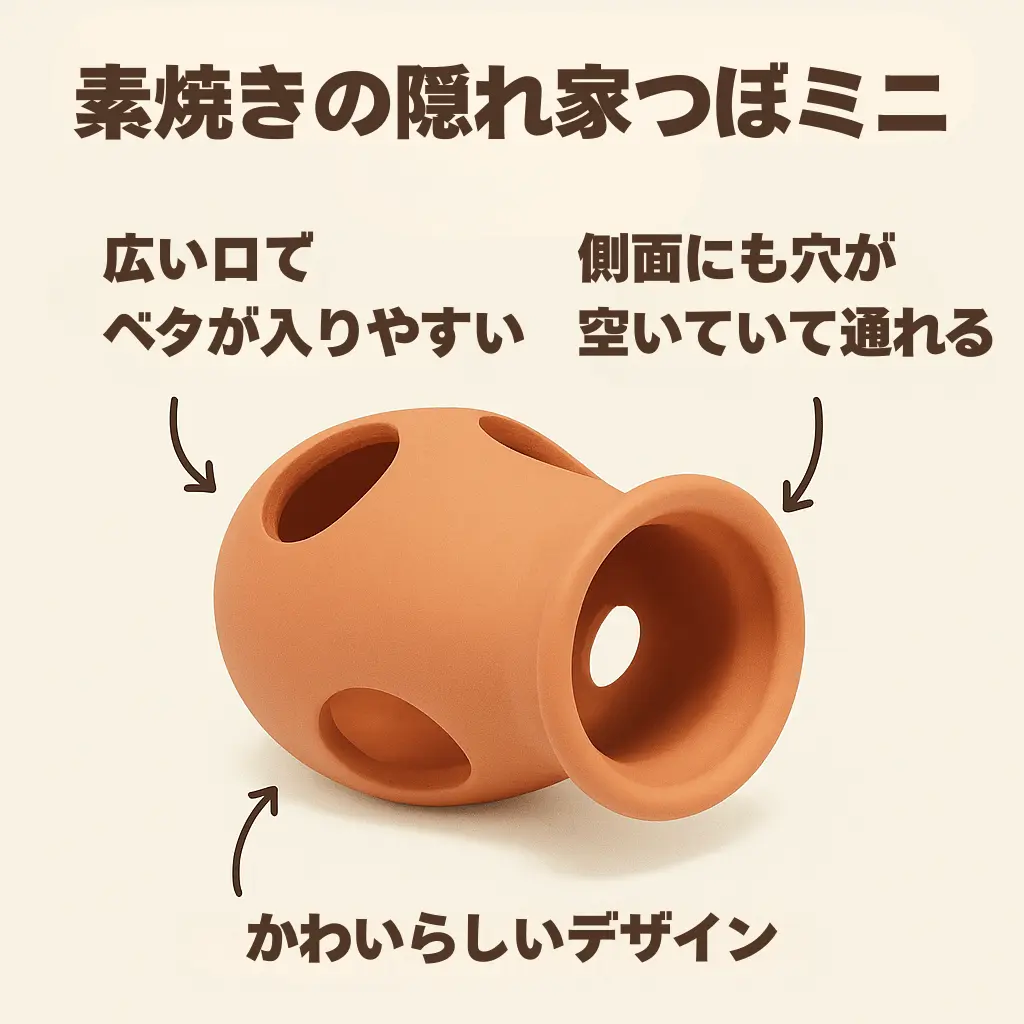 素焼きの隠れ家つぼミニインフォグラフィック