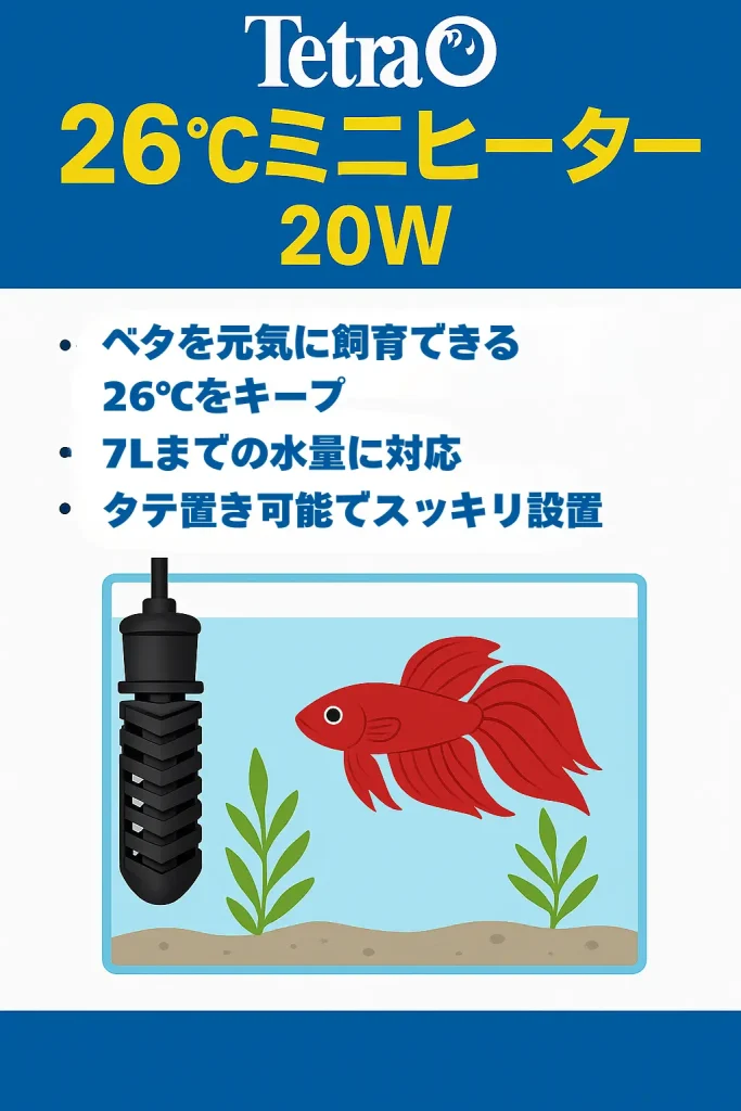 テトラミニヒーターインフォグラフィック