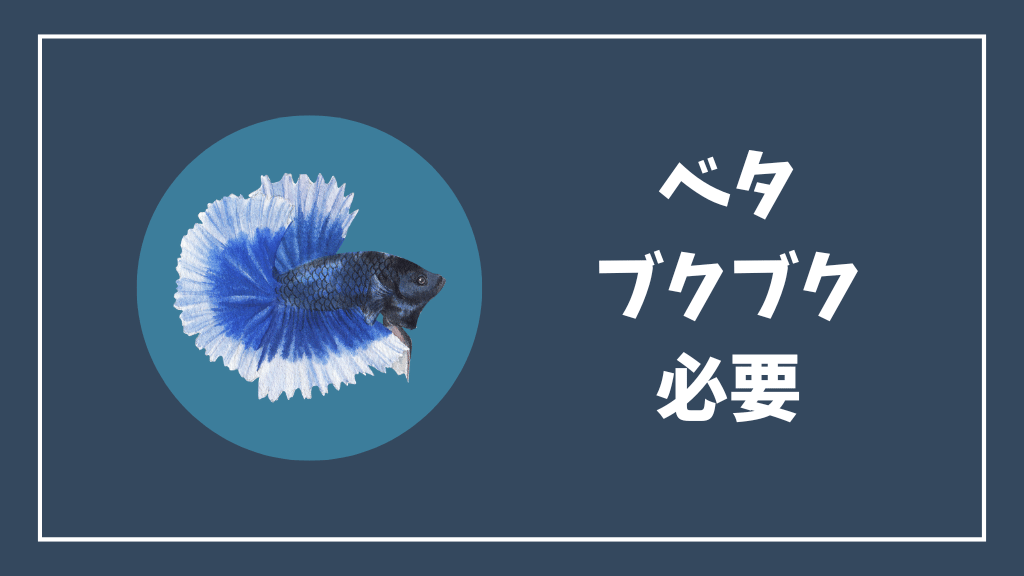 ベタにエアレーション(ブクブク)が必要な場合