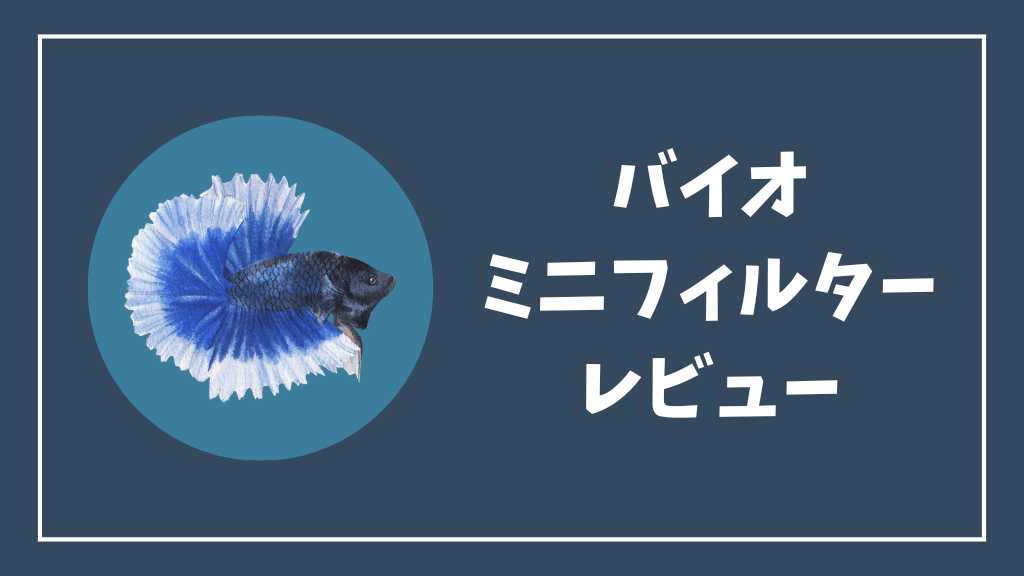 バイオミニフィルターのレビュー