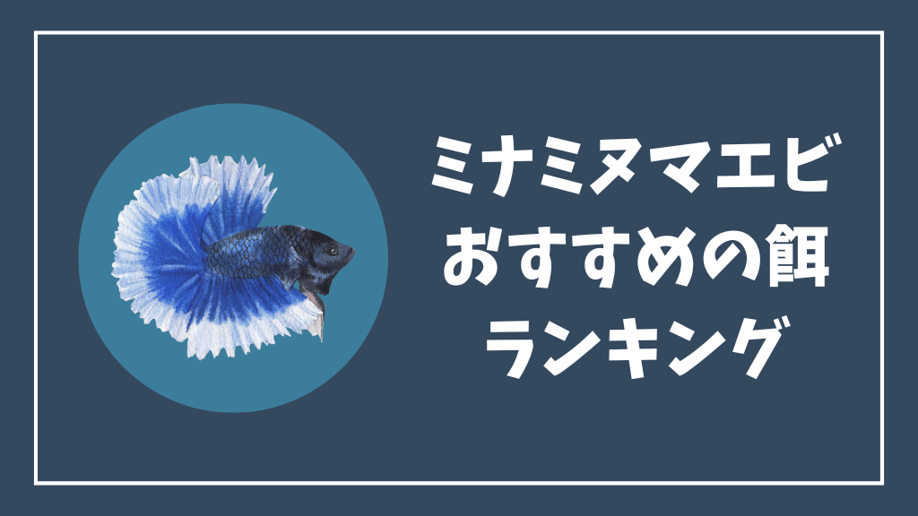 ミナミヌマエビにおすすめの餌