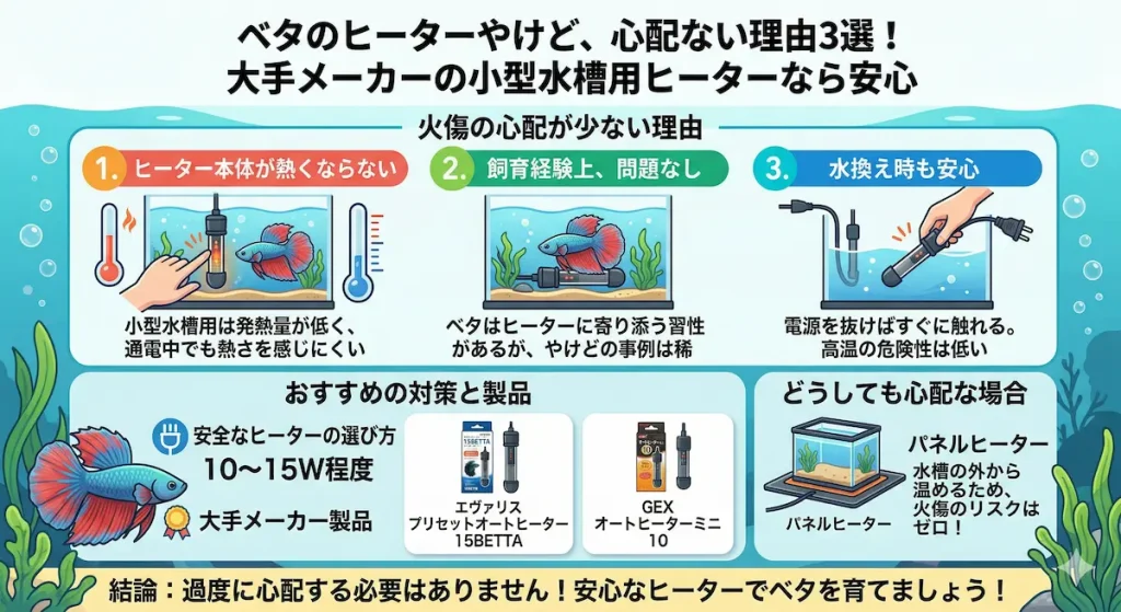 ヒーターのやけど