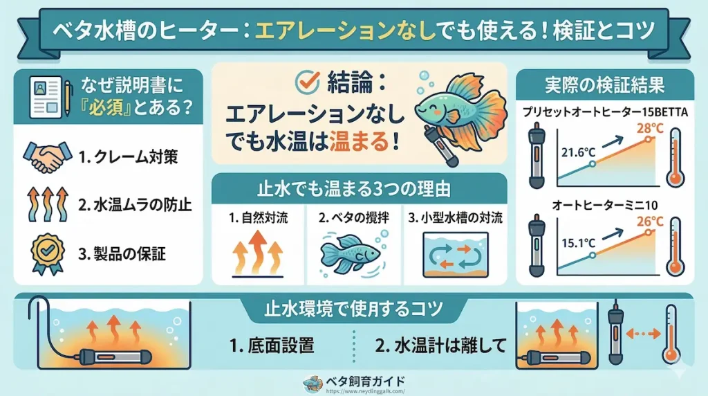 ヒーターエアレーションなし