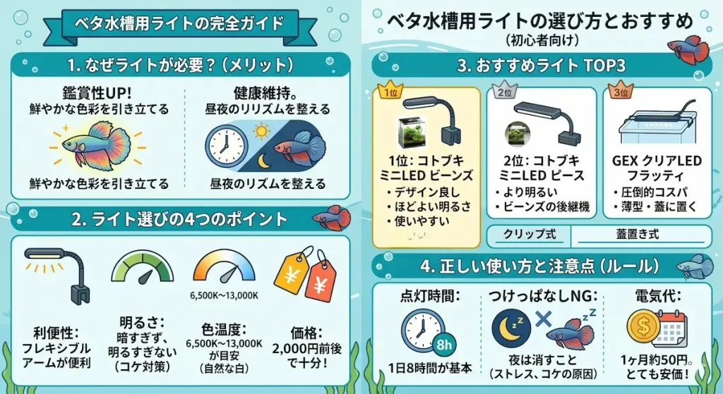 ベタのライト