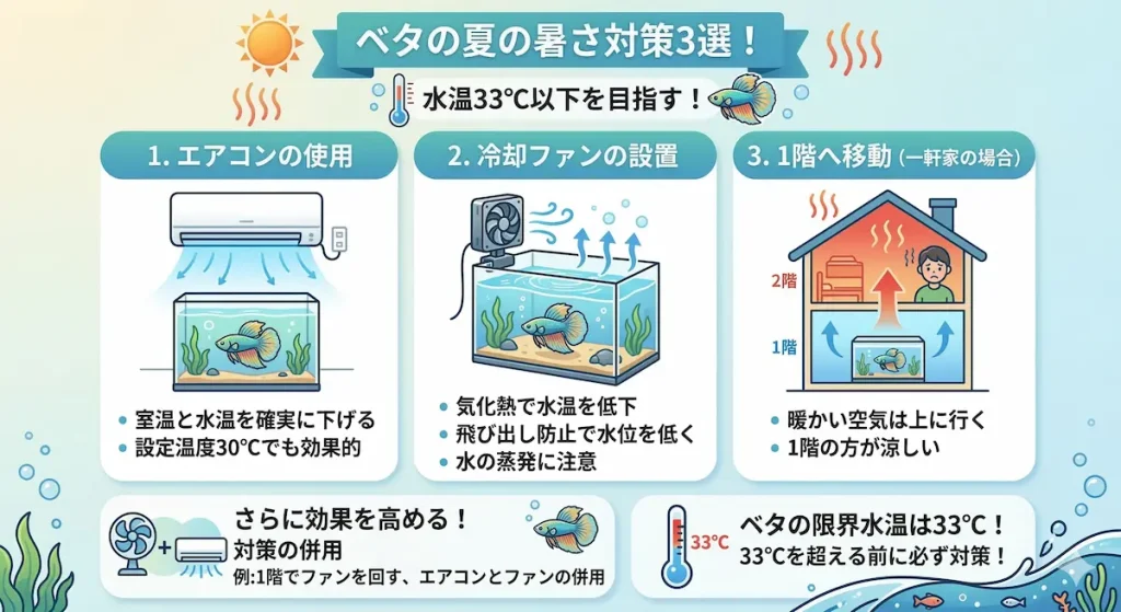夏の水温対策