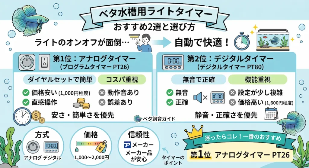ライト用のタイマー
