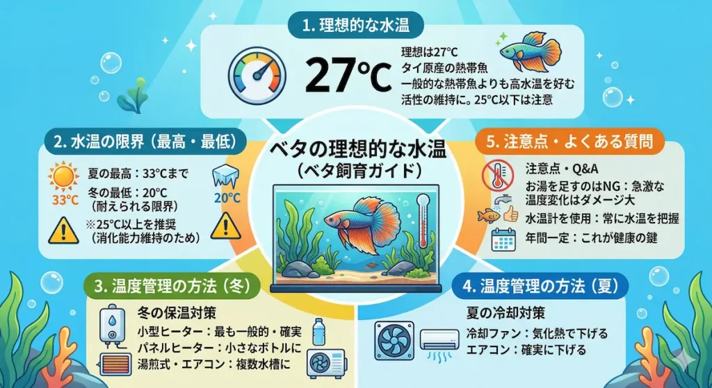 ベタの水温