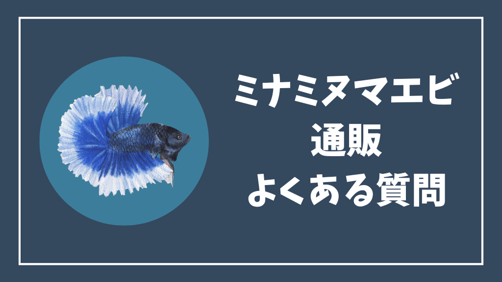 ミナミヌマエビの通販のよくある質問