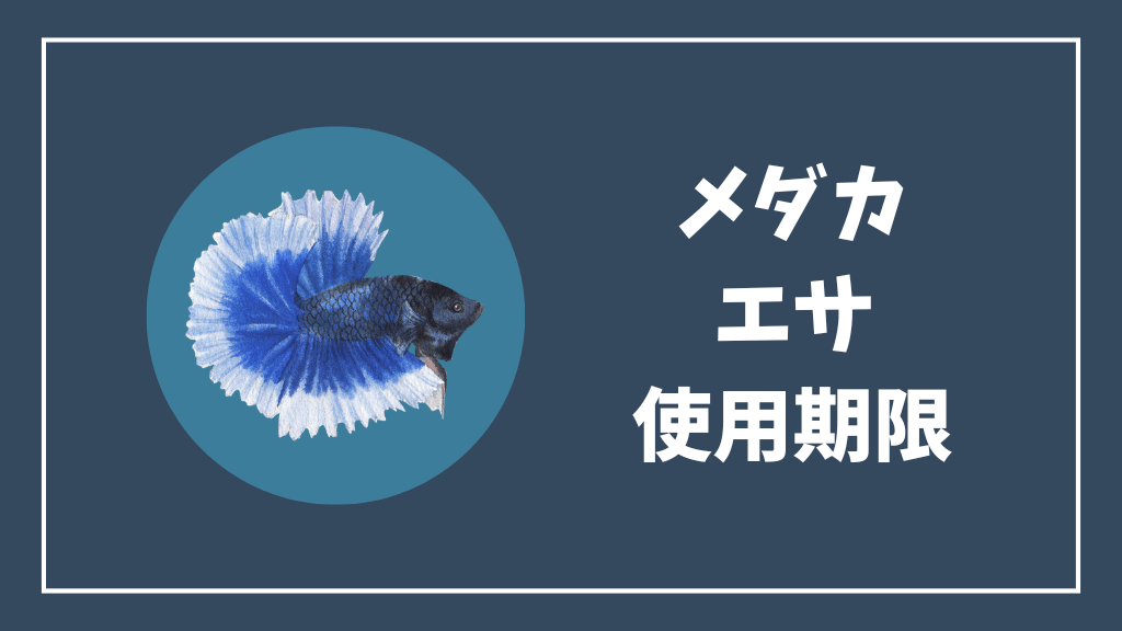 メダカの餌の使用期限