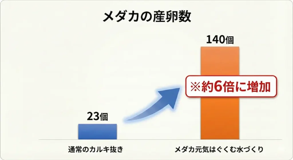 メダカの産卵数