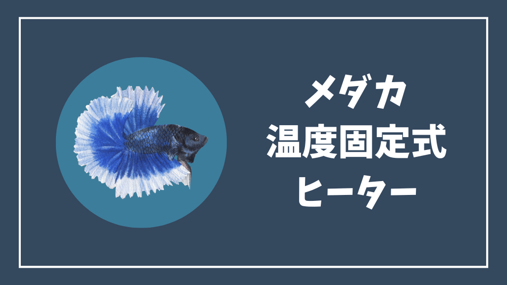 メダカにおすすめの温度固定式ヒーター