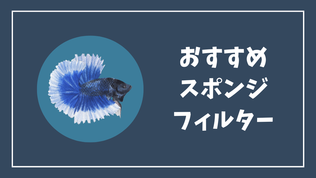 メダカにおすすめのスポンジフィルター